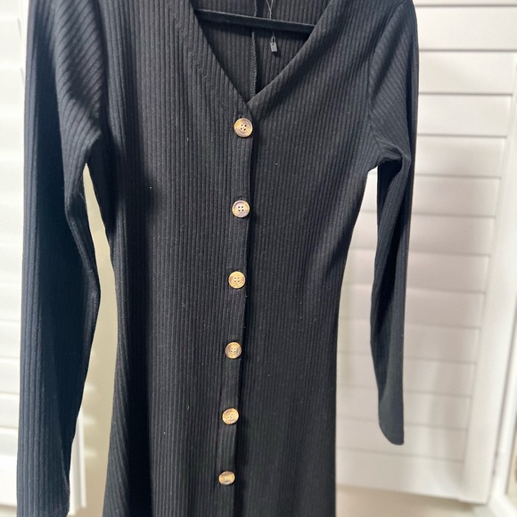 Ribbed button down midi - Picture 3 of 6